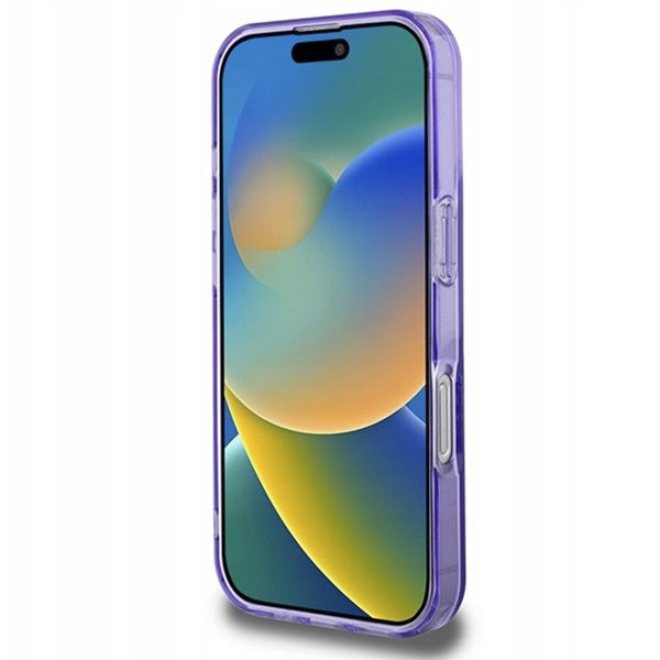 Guess - IML Flowers Wreath MagSafe (GUHMP16LHFWFCU) - iPhone 16 Pro - Purple