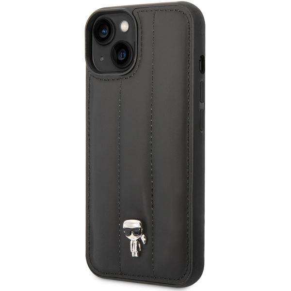 Karl Lagerfeld - Hardcase Leather Puffy (KLHCP14MPSQPK) - iPhone 14 Plus - Ikonik Pin