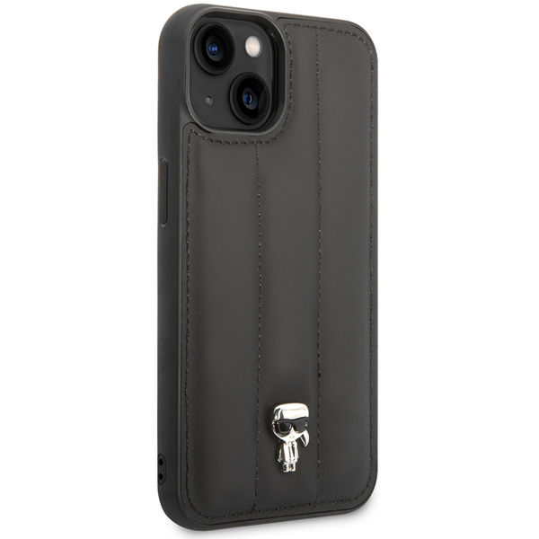 Karl Lagerfeld - Hardcase Leather Puffy (KLHCP14MPSQPK) - iPhone 14 Plus - Ikonik Pin