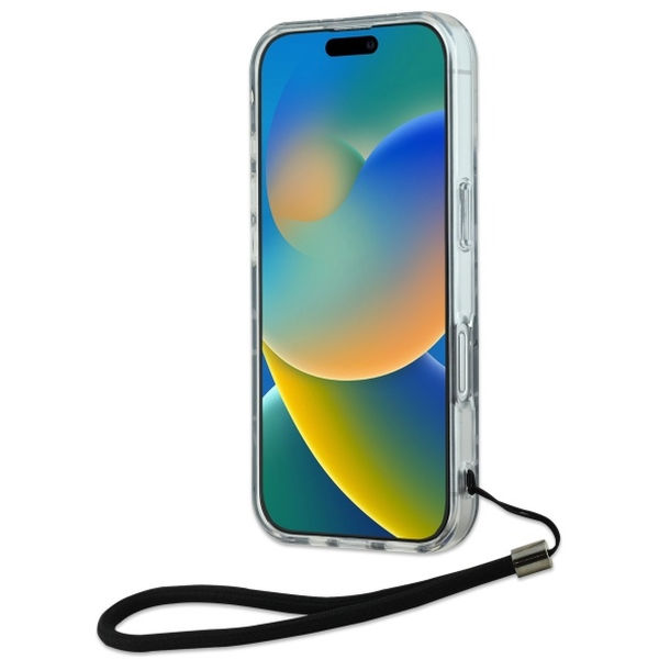 Karl Lagerfeld - Hardcase (KLHCP16SHZBPKCCU) - iPhone 16 - Purple Zebra With Cord