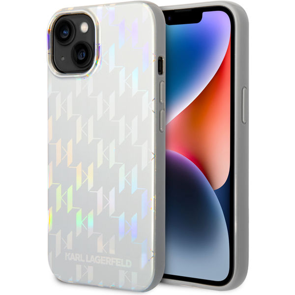 Karl Lagerfeld - Hardcase Monogram (KLHCP14MLGMMSV3) - iPhone 14 Plus - Iridescent
