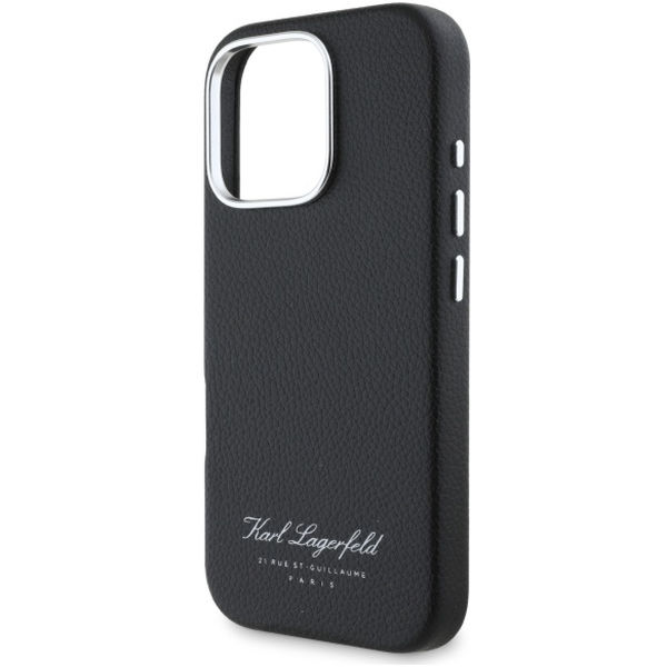 Karl Lagerfeld - Hardcase Leather Hotel (KLHCP16XPGWCMKHK) - iPhone 16 Pro Max - RSG