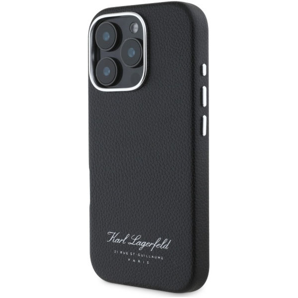 Karl Lagerfeld - Hardcase Leather Hotel (KLHCP16XPGWCMKHK) - iPhone 16 Pro Max - RSG