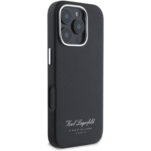 Karl Lagerfeld - Hardcase Leather Hotel (KLHCP16XPGWCMKHK) - iPhone 16 Pro Max - RSG