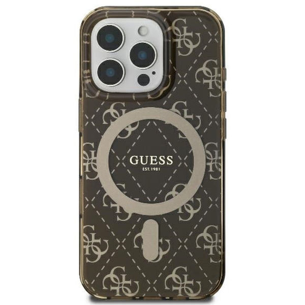 Guess - IML 4G Background MagSafe (GUHMP16LH4DTEW) - iPhone 16 Pro - Brown