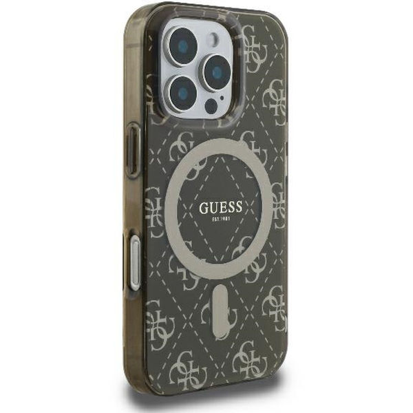 Guess - IML 4G Background MagSafe (GUHMP16LH4DTEW) - iPhone 16 Pro - Brown