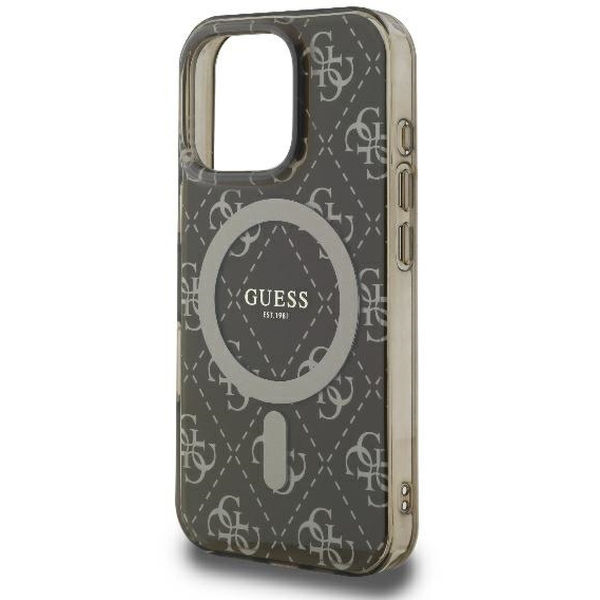 Guess - IML 4G Background MagSafe (GUHMP16LH4DTEW) - iPhone 16 Pro - Brown