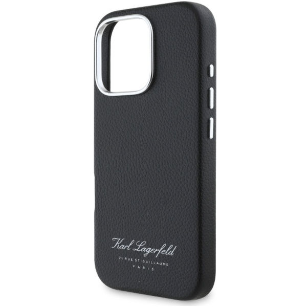 Karl Lagerfeld - Hardcase Leather Hotel (KLHCP16LPGWCMKHK) - iPhone 16 Pro - RSG