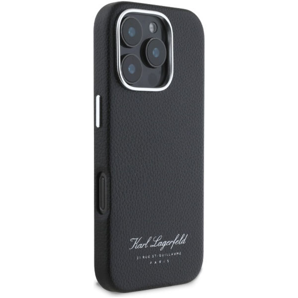 Karl Lagerfeld - Hardcase Leather Hotel (KLHCP16LPGWCMKHK) - iPhone 16 Pro - RSG