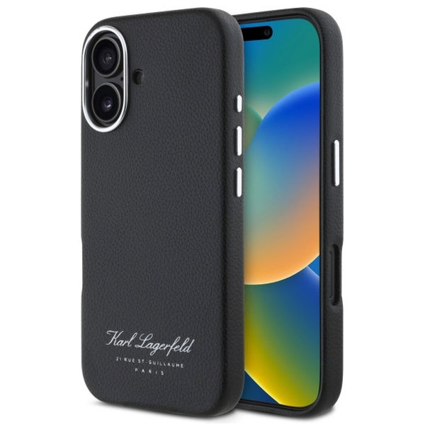 Karl Lagerfeld - Hardcase Leather Hotel (KLHCP16SPGWCMKHK) - iPhone 16 - RSG