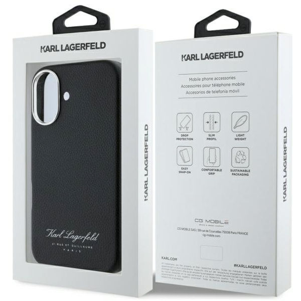 Karl Lagerfeld - Hardcase Leather Hotel (KLHCP16SPGWCMKHK) - iPhone 16 - RSG