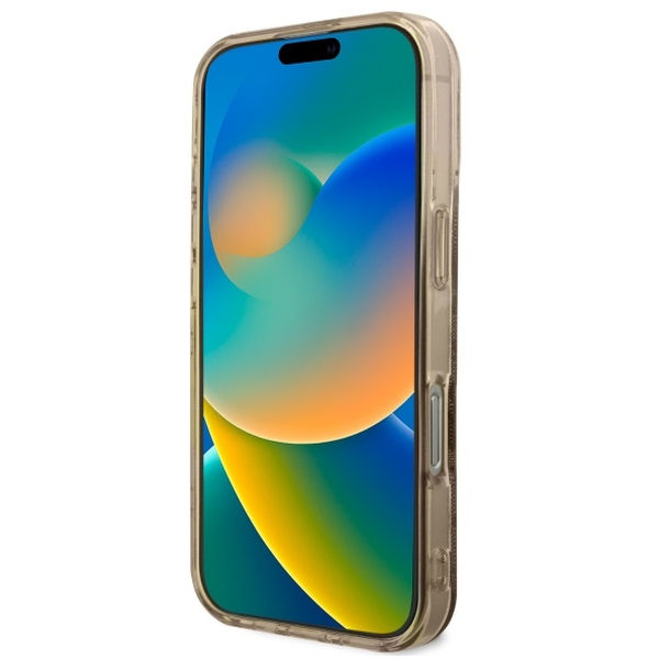 Guess - IML Peony On 4G Background MagSafe (GUHMP16LH4PYEEW) - iPhone 16 Pro - Brown