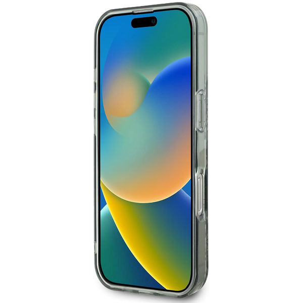 Guess - IML Flower & Tonal Circle MagSafe (GUHMP16LHFWBDCEN) - iPhone 16 Pro - Green