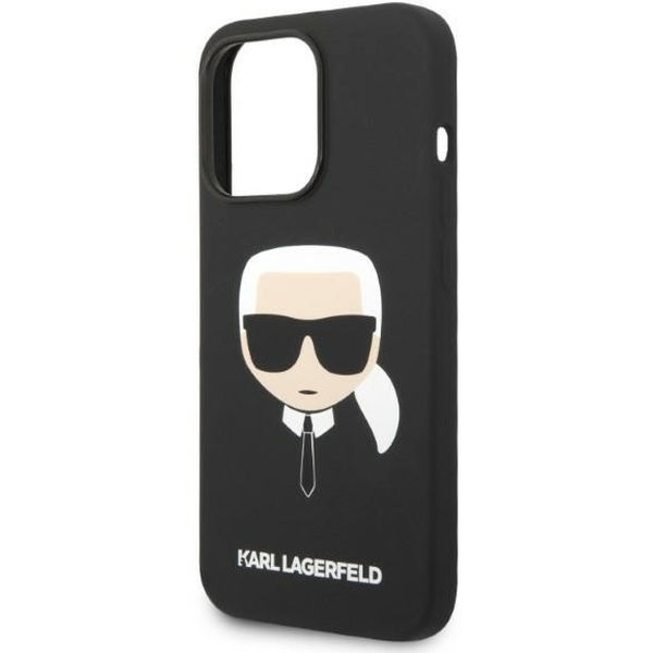 Karl Lagerfeld - Silicone MagSafe (KLHMP14LSLKHBK) - iPhone 14 Pro - Karl`s Head
