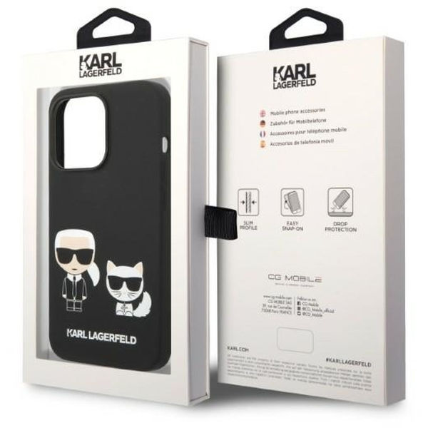 Karl Lagerfeld - Silicone Liquid MagSafe (KLHMP14LSSKCK) - iPhone 14 Pro - Karl&Choupette