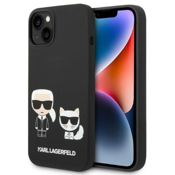 Karl Lagerfeld - Silicone Liquid MagSafe (KLHMP14MSSKCK) - iPhone 14 Plus - Karl&Choupette