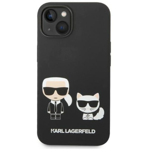 Karl Lagerfeld - Silicone Liquid MagSafe (KLHMP14MSSKCK) - iPhone 14 Plus - Karl&Choupette