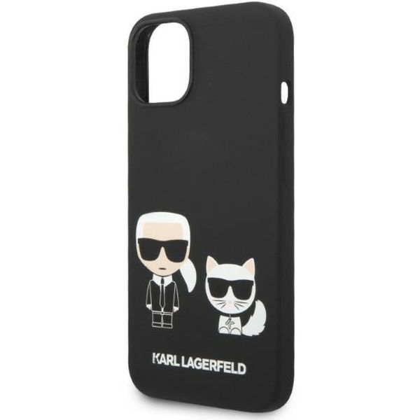 Karl Lagerfeld - Silicone Liquid MagSafe (KLHMP14MSSKCK) - iPhone 14 Plus - Karl&Choupette