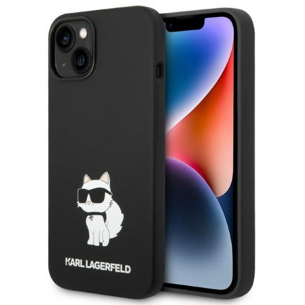 Karl Lagerfeld - Silicone MagSafe (KLHMP14MSNCHBCK) - iPhone 14 Plus - Choupette