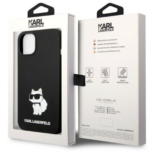 Karl Lagerfeld - Silicone MagSafe (KLHMP14MSNCHBCK) - iPhone 14 Plus - Choupette
