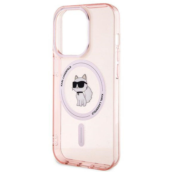 Karl Lagerfeld - IML MagSafe (KLHMP14LHFCCNOP) - iPhone 14 Pro - Pink Choupette