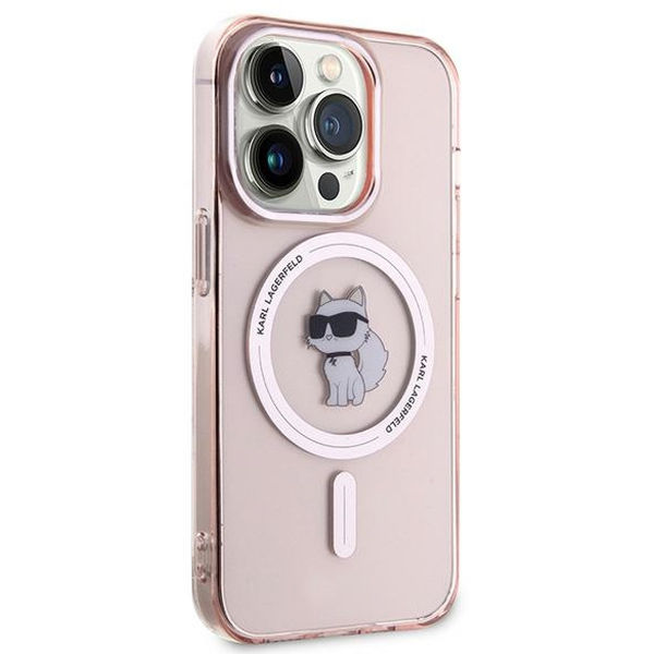 Karl Lagerfeld - IML MagSafe (KLHMP14XHFCCNOP) - iPhone 14 Pro Max - Pink Choupette