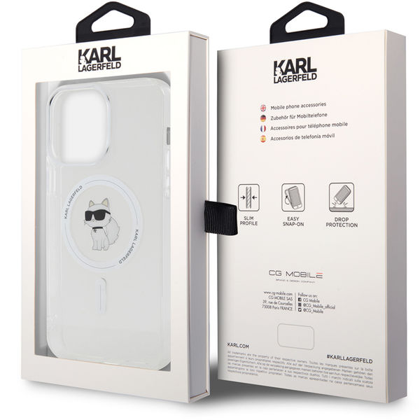 Karl Lagerfeld - IML MagSafe (KLHMP14XHFCCNOT) - iPhone 14 Pro Max - Transparent Choupette