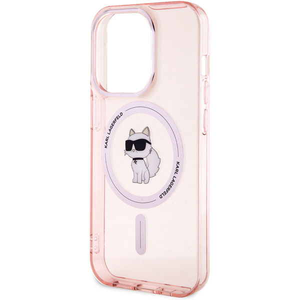 Karl Lagerfeld - IML MagSafe (KLHMP15LHFCCNOP) - iPhone 15 Pro - Pink Choupette
