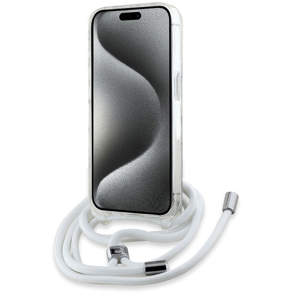 Karl Lagerfeld - IML Crossbody MagSafe (KLHMP15LHCKHNT) - iPhone 15 Pro - Transparent Karl Head