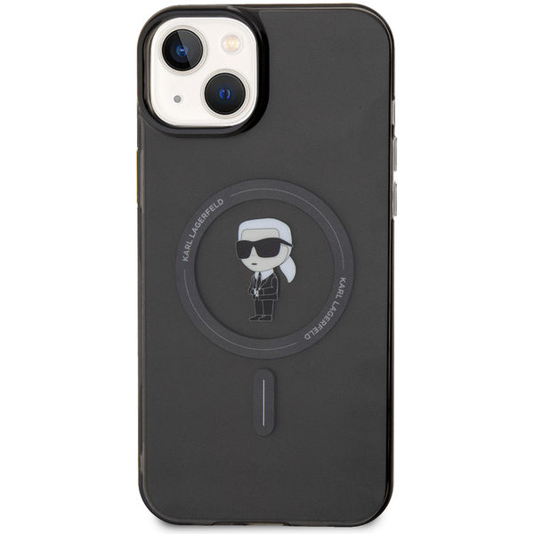 Karl Lagerfeld - IML MagSafe (KLHMP15MHFCKNOK) - iPhone 15 Plus - Black Ikonik