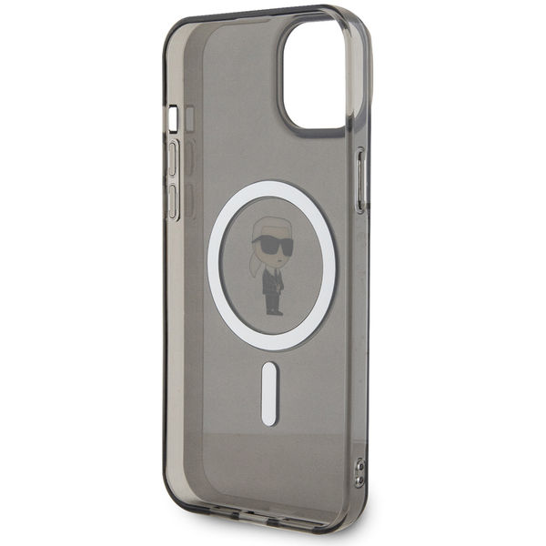 Karl Lagerfeld - IML MagSafe (KLHMP15MHFCKNOK) - iPhone 15 Plus - Black Ikonik