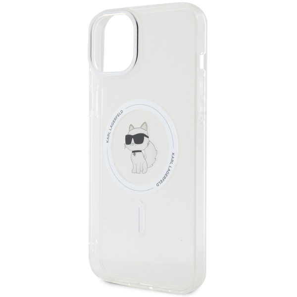 Karl Lagerfeld - IML MagSafe (KLHMP15MHFCCNOT) - iPhone 15 Plus - Transparent Choupette