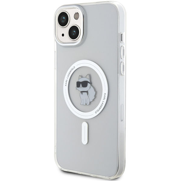 Karl Lagerfeld - IML MagSafe (KLHMP15MHFCCNOT) - iPhone 15 Plus - Transparent Choupette