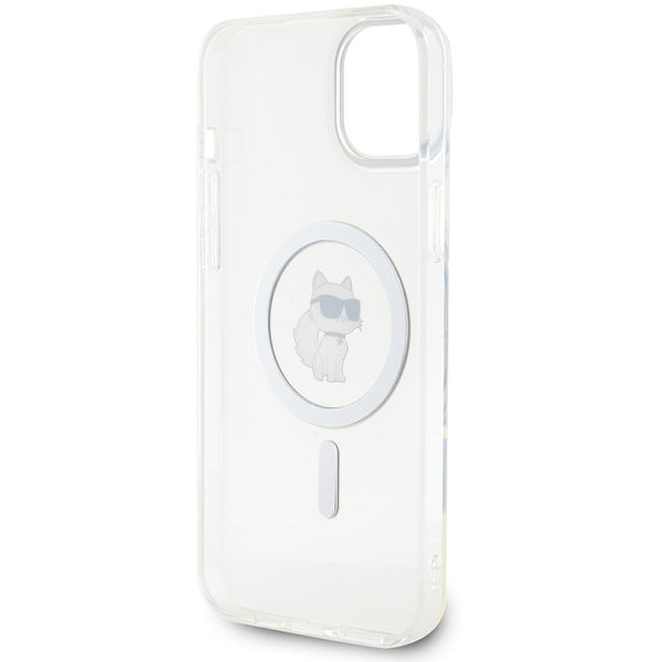 Karl Lagerfeld - IML MagSafe (KLHMP15MHFCCNOT) - iPhone 15 Plus - Transparent Choupette