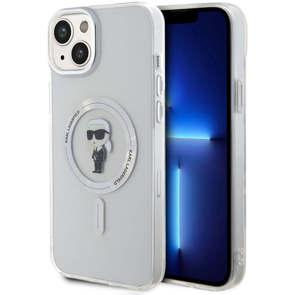 Karl Lagerfeld - IML MagSafe (KLHMP15MHFCKNOT) - iPhone 15 Plus - Transparent Ikonik