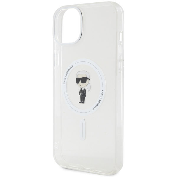 Karl Lagerfeld - IML MagSafe (KLHMP15MHFCKNOT) - iPhone 15 Plus - Transparent Ikonik