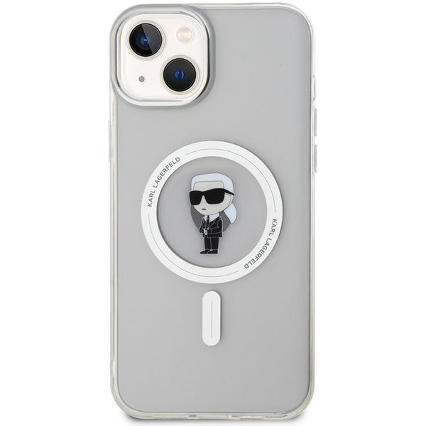 Karl Lagerfeld - IML MagSafe (KLHMP15MHFCKNOT) - iPhone 15 Plus - Transparent Ikonik