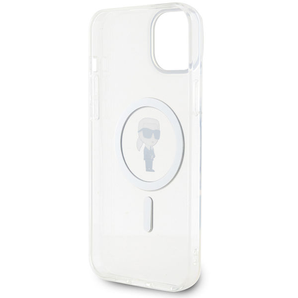 Karl Lagerfeld - IML MagSafe (KLHMP15MHFCKNOT) - iPhone 15 Plus - Transparent Ikonik