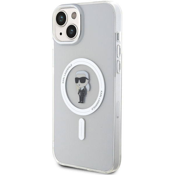 Karl Lagerfeld - IML MagSafe (KLHMP15MHFCKNOT) - iPhone 15 Plus - Transparent Ikonik