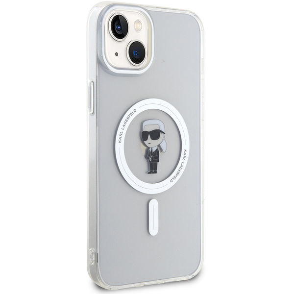 Karl Lagerfeld - IML MagSafe (KLHMP15MHFCKNOT) - iPhone 15 Plus - Transparent Ikonik