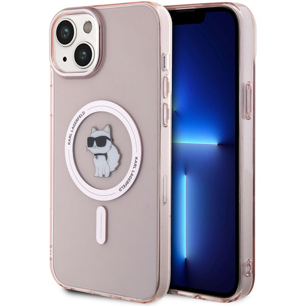 Karl Lagerfeld - IML MagSafe (KLHMP15MHFCCNOP) - iPhone 15 Plus - Pink Choupette