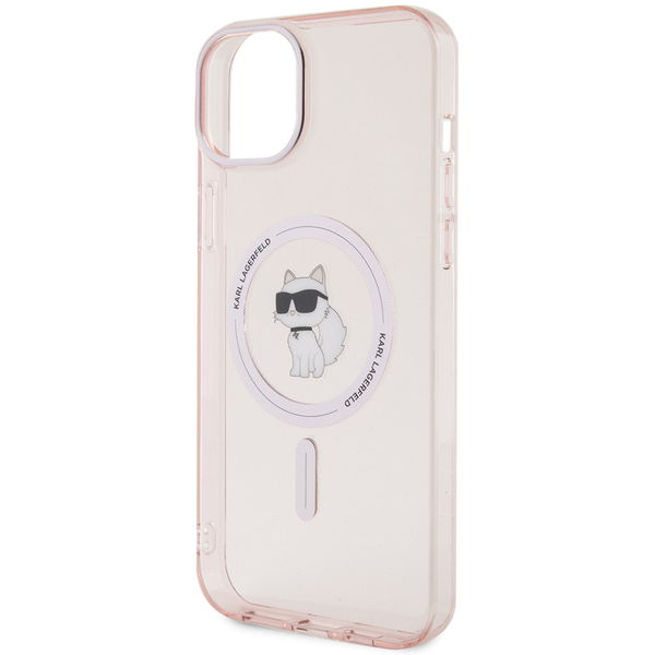 Karl Lagerfeld - IML MagSafe (KLHMP15MHFCCNOP) - iPhone 15 Plus - Pink Choupette