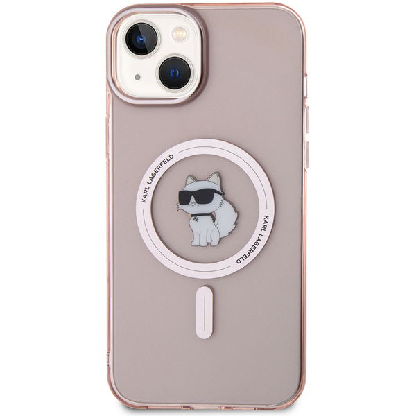 Karl Lagerfeld - IML MagSafe (KLHMP15MHFCCNOP) - iPhone 15 Plus - Pink Choupette