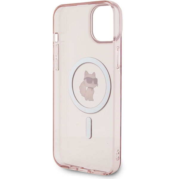 Karl Lagerfeld - IML MagSafe (KLHMP15MHFCCNOP) - iPhone 15 Plus - Pink Choupette