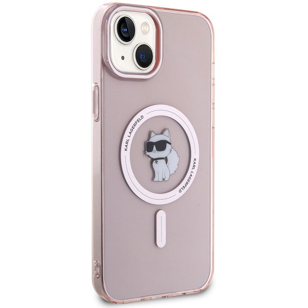 Karl Lagerfeld - IML MagSafe (KLHMP15MHFCCNOP) - iPhone 15 Plus - Pink Choupette