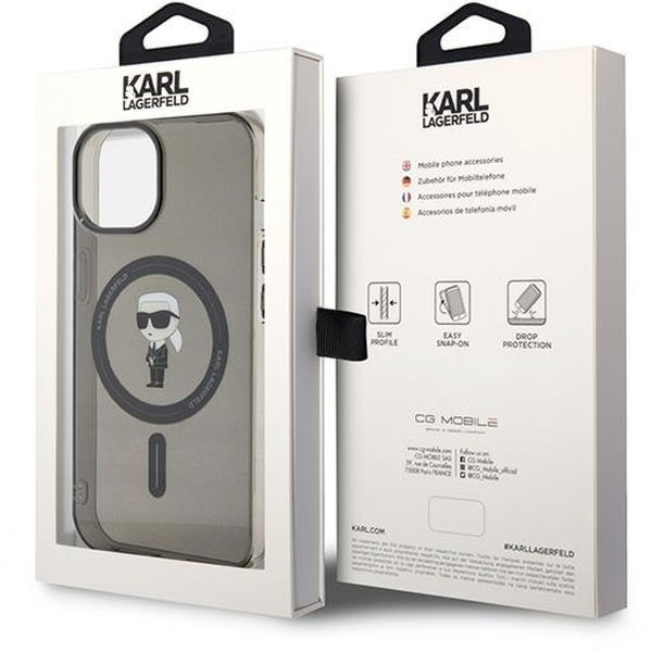 Karl Lagerfeld - IML MagSafe (KLHMP15SHFCKNOK) - iPhone 15 - Ikonik