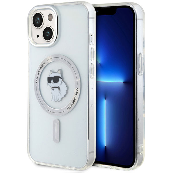Karl Lagerfeld - IML MagSafe (KLHMP15SHFCCNOT) - iPhone 15 - Transparent Choupette