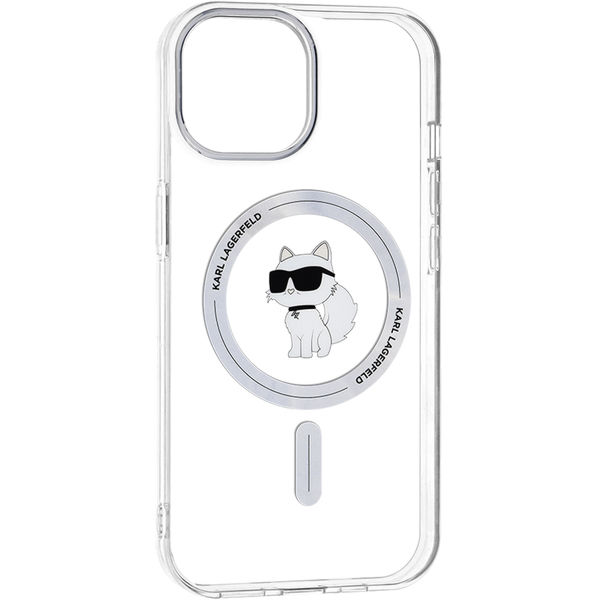 Karl Lagerfeld - IML MagSafe (KLHMP15SHFCCNOT) - iPhone 15 - Transparent Choupette