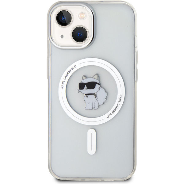 Karl Lagerfeld - IML MagSafe (KLHMP15SHFCCNOT) - iPhone 15 - Transparent Choupette