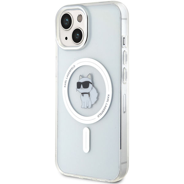 Karl Lagerfeld - IML MagSafe (KLHMP15SHFCCNOT) - iPhone 15 - Transparent Choupette